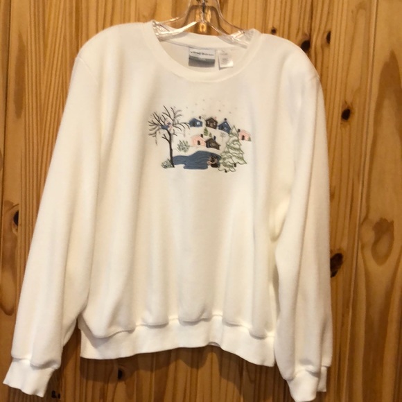 Alfred Dunner Tops - Alfred Dunner Fleeced Pullover PXL